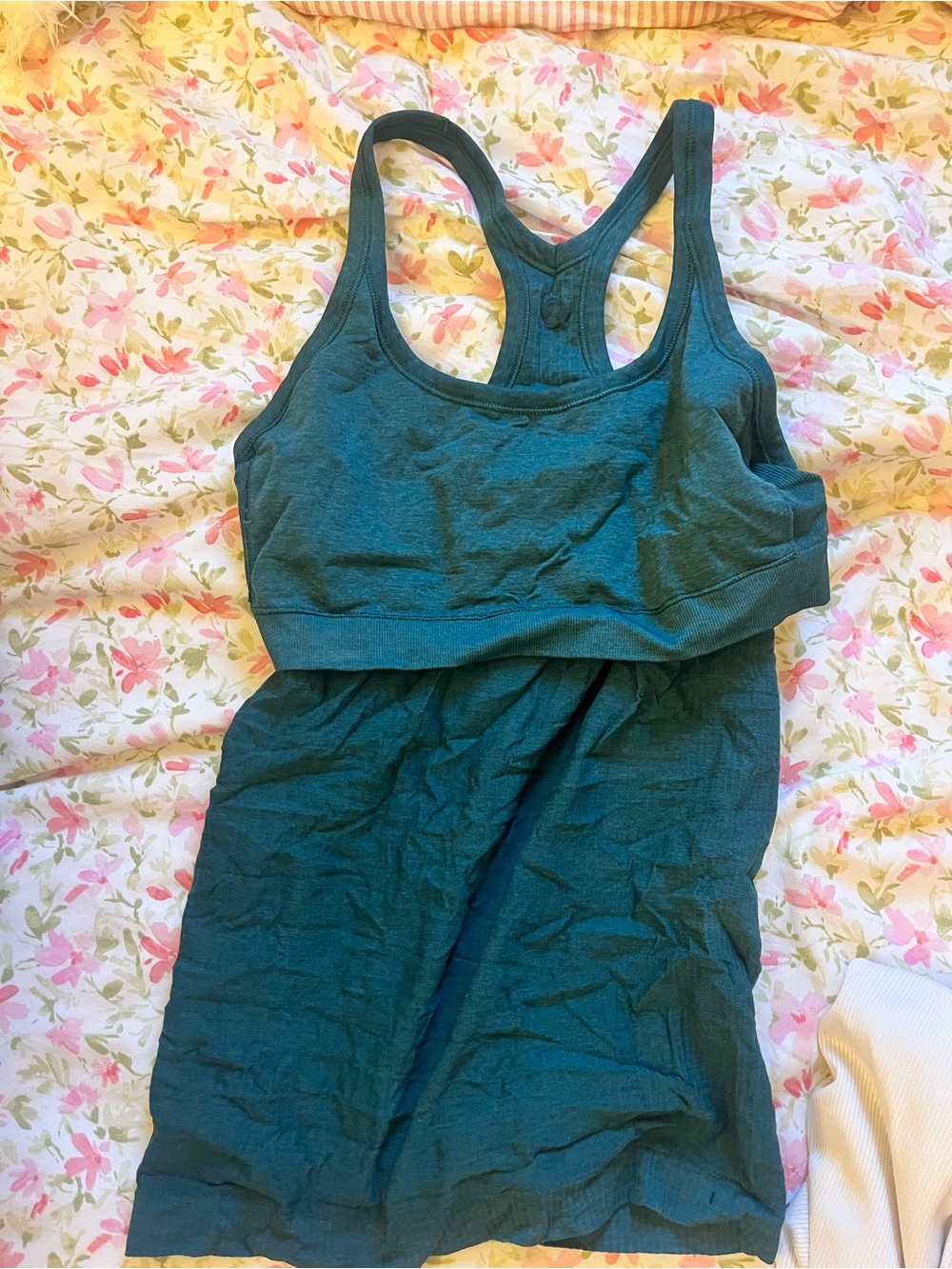 lululemon athletica Teal Racerback Tank Top